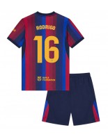 Barcelona Rodri Hernandez #16 Domácí dres pro děti 2026-27 Krátký Rukáv (+ trenýrky)